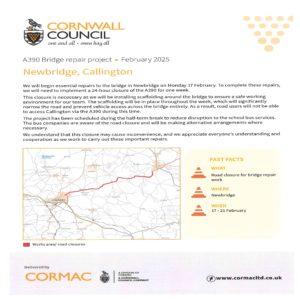 A390 Road closure info