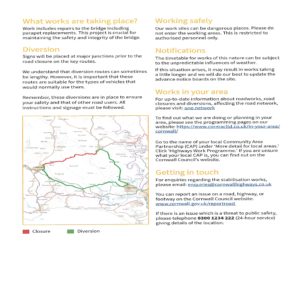 Road closure of A390